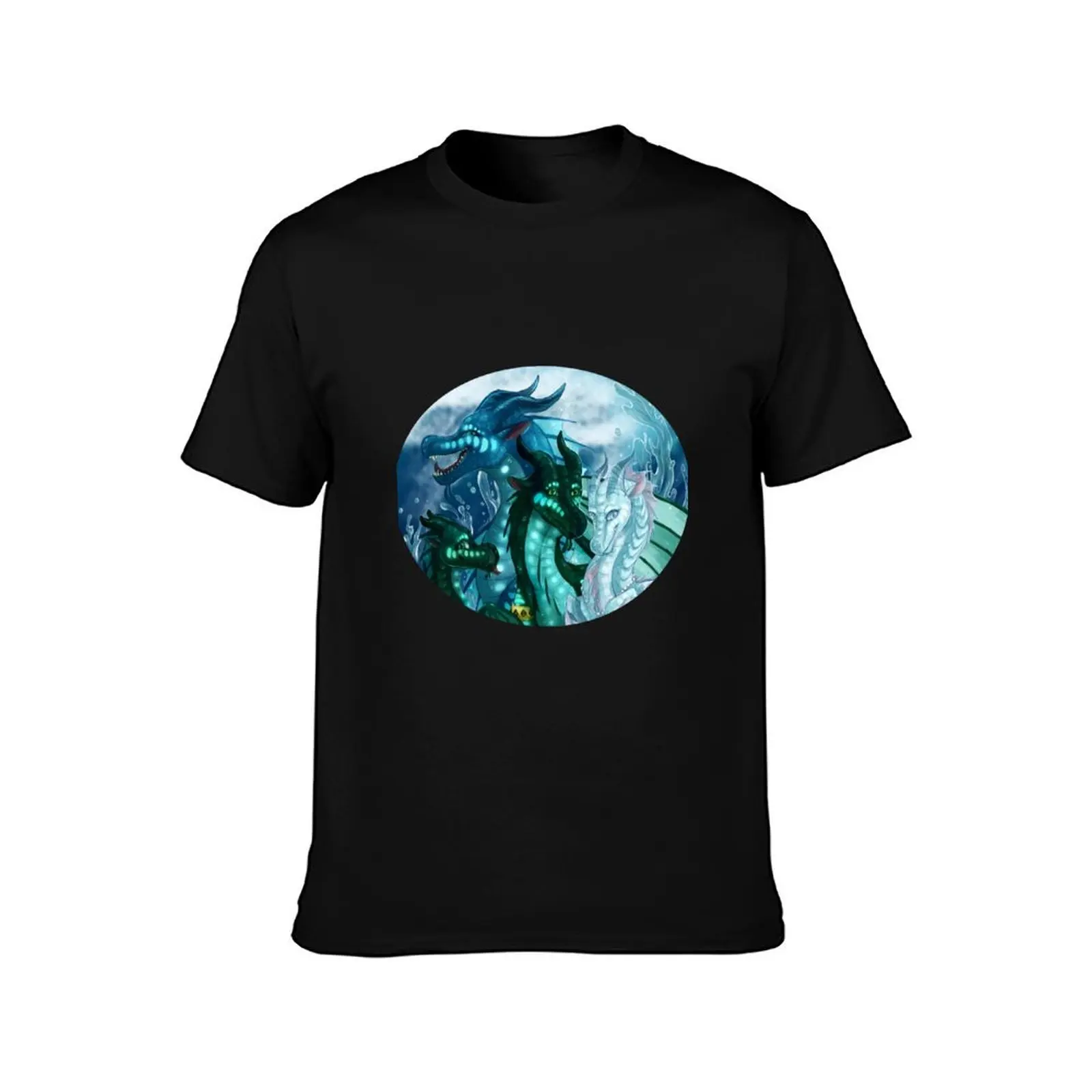 Wings of Fire - Royal SeaWings - Auklet, Tsunami, Turtle, Anemone T-Shirt Anti-Wrinkle Short Sleeve T-Shirt