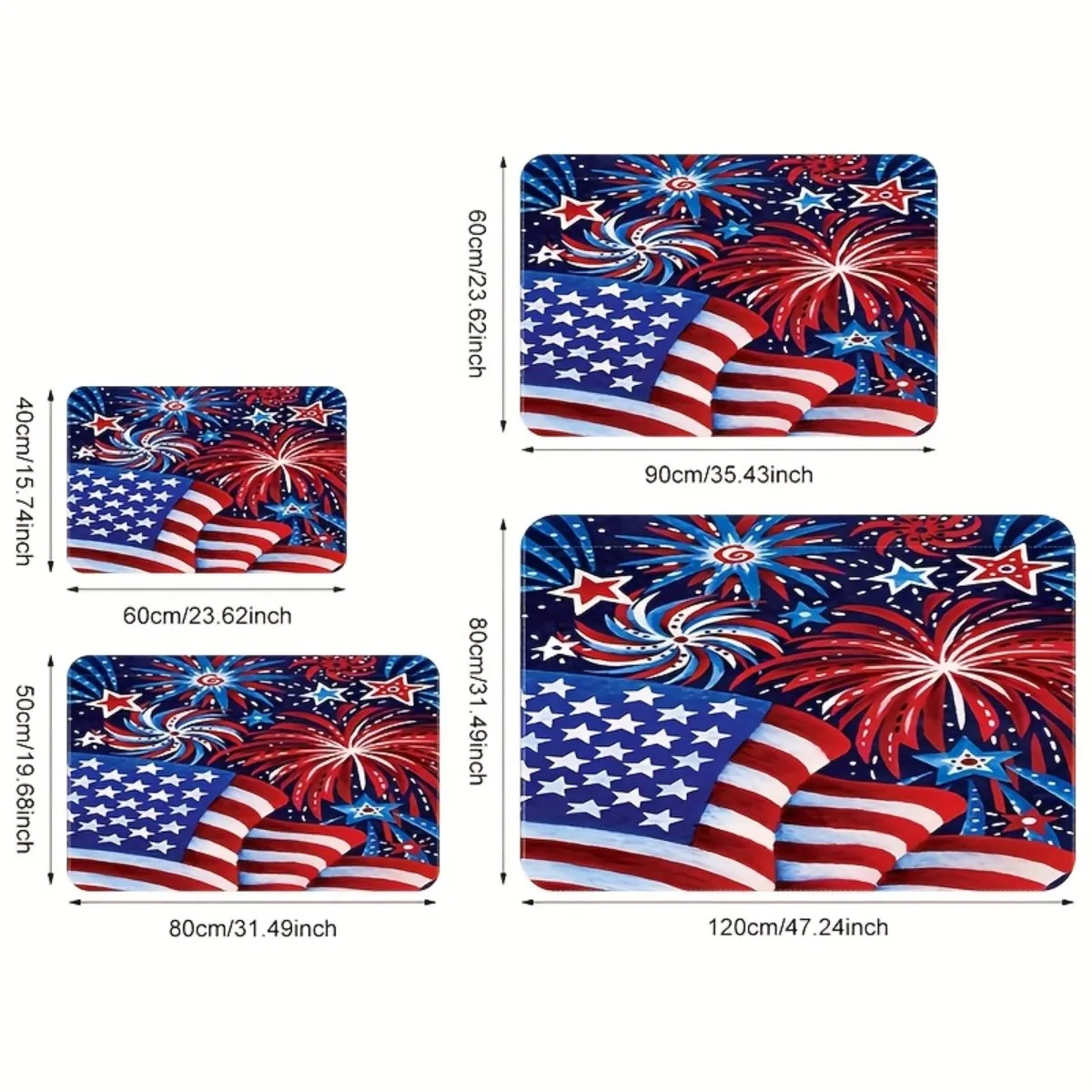 Patriotic Fireworks Outdoor Door Mat 6