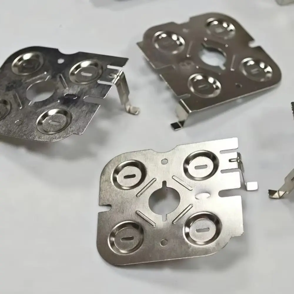 1Set Nickel-plated Steel Nickel Sheet 10 Core Silver 18650 Li-ion Cell Connector 18V LED Power Display
