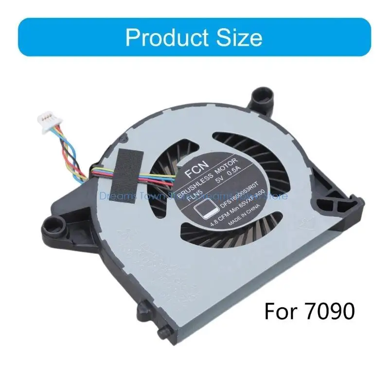 HX6A ЦП вентилятор DC5V 0,5A 4PIN 4 -WIRES ноутбуки ЦП Охлаждающий вентилятор для 7070 7090 Machine Notebook Radiators