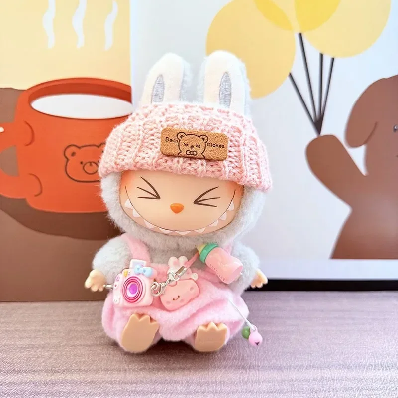 Cute Bunny Doll Outfit Sets, Adorable Matching Clothes for Plush Pairs, Trendy Doll Accessories for Play & Display