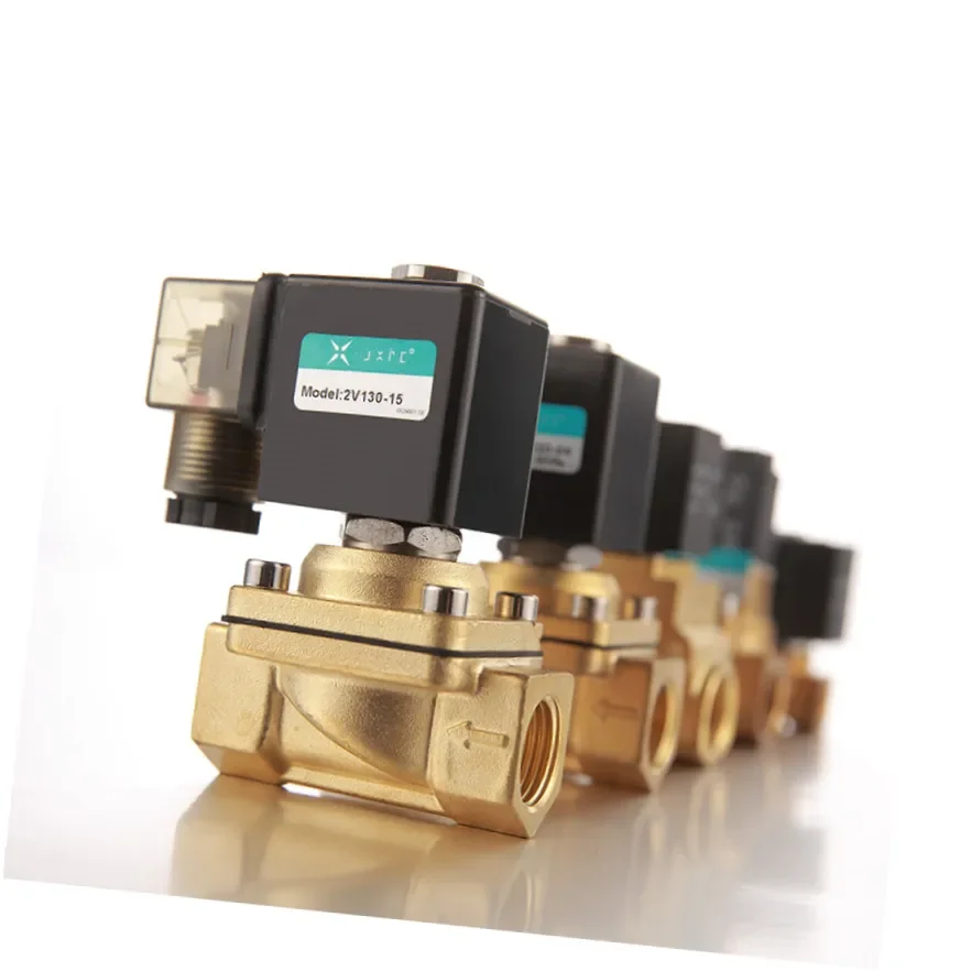 Direct Drive Type 2 Way Normal Colse 12V Brass Solenoid Water Valves For Water