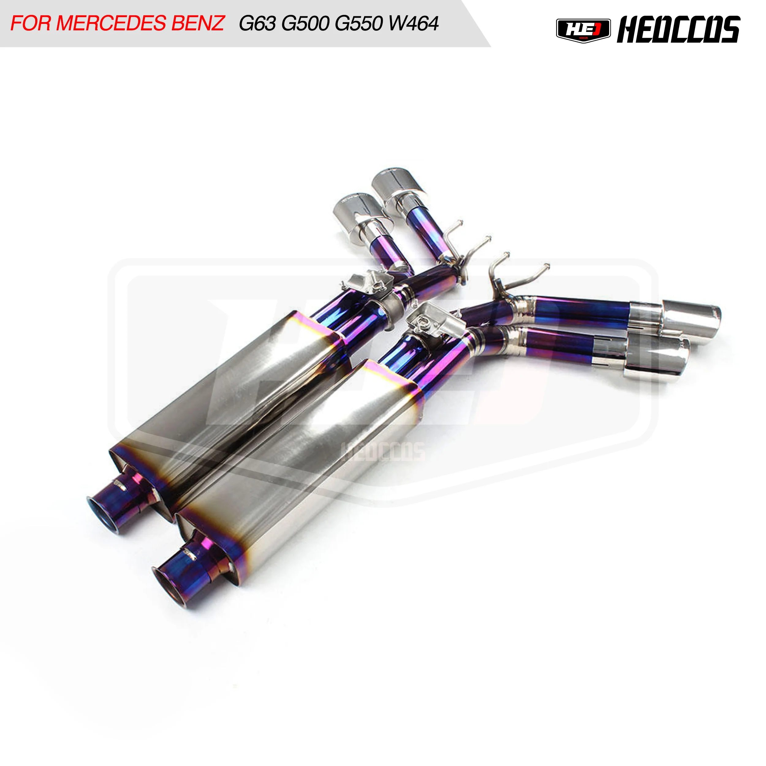 HEO For Mercedes BENZ G63 titanium G500 G550 W464 4.0T 5.5T 2019-20 catback exhaust pipes valve exhaust muffler downpipe