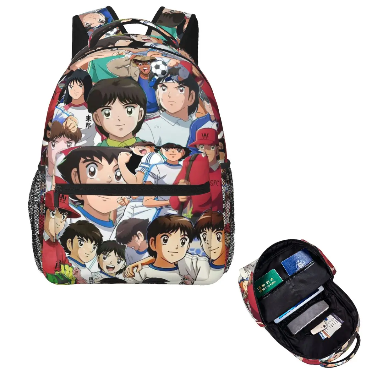 

Japan Football Manga Captain Tsubasa Backpack Hot Sale Daypack Large Capacity Kids BookBag School Bag Shoulder Bag for Men Women