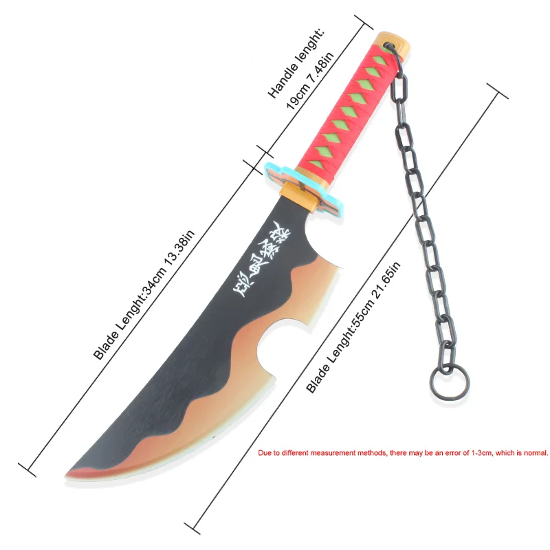애니메이션 코스프레 나무 칼 조로 카타나 칼, 일본 사무라이 칼, 카타나 오리진, 60cm, 23.6 인치