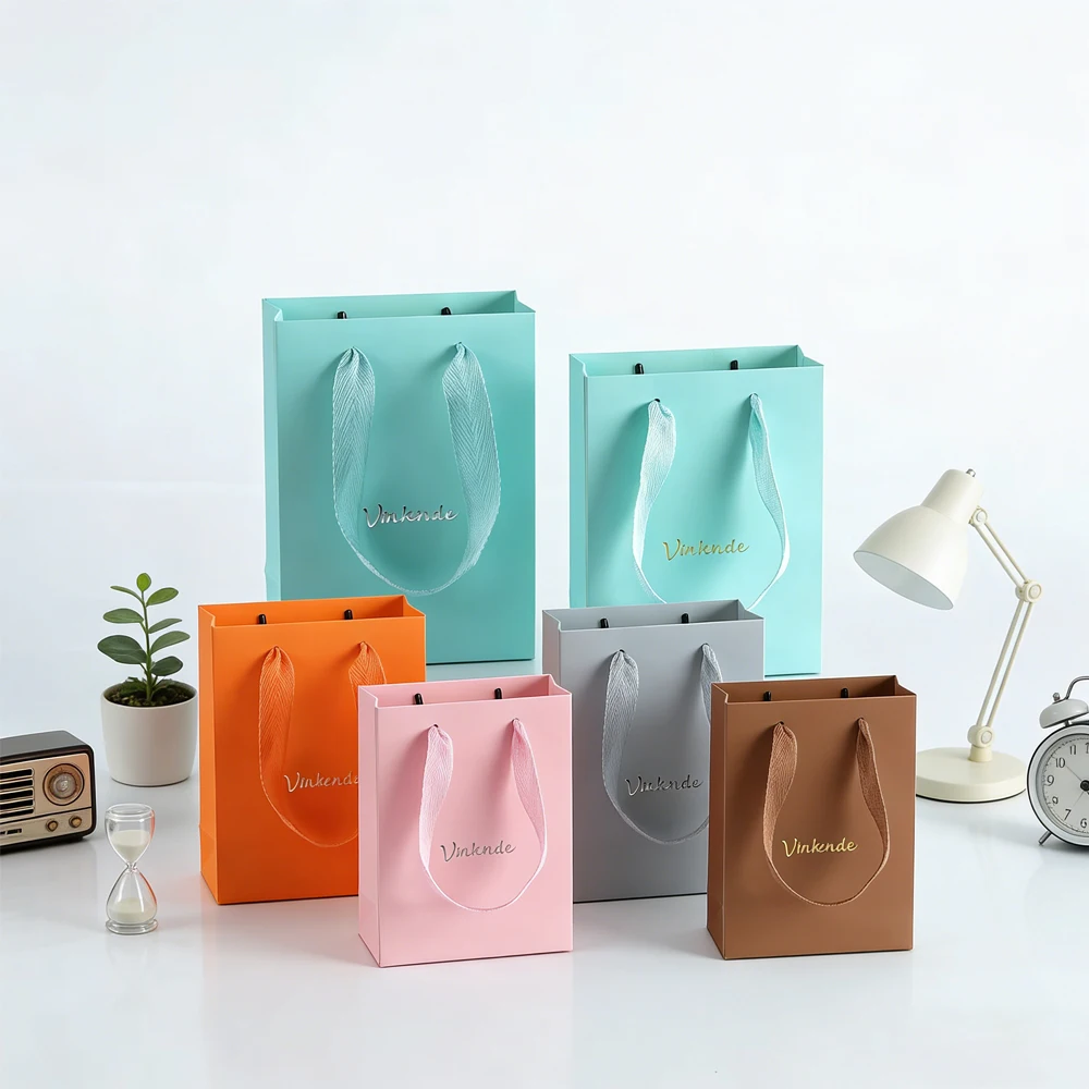 

Роскошный подарочный бумажный пакет с логотипом по индивидуальному заказу, 100 упаковок, 12x6x16 см, маленькие упаковочные сумки для ювелирных изделий, ожерелье с конфетами, духи, дорожное хранение