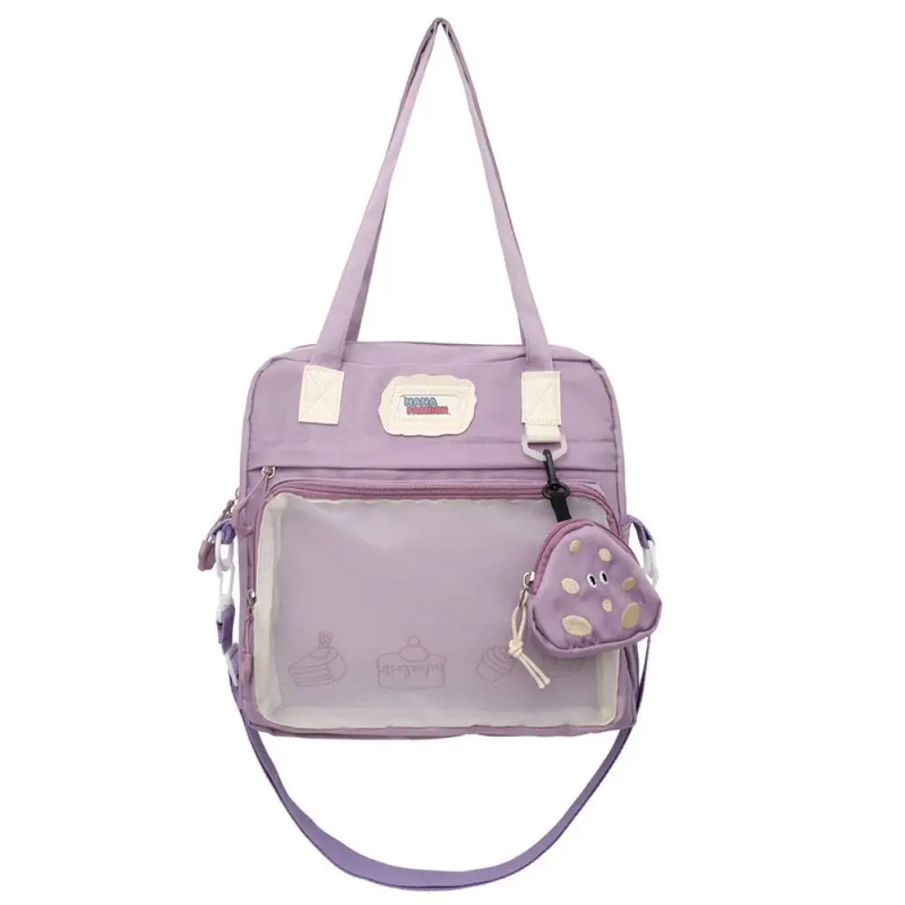 Cute Clear Small Ita Bag Multi-purpose Japanese Style Clear ItaBag PVC Portable Pin Display Backpack School Gift