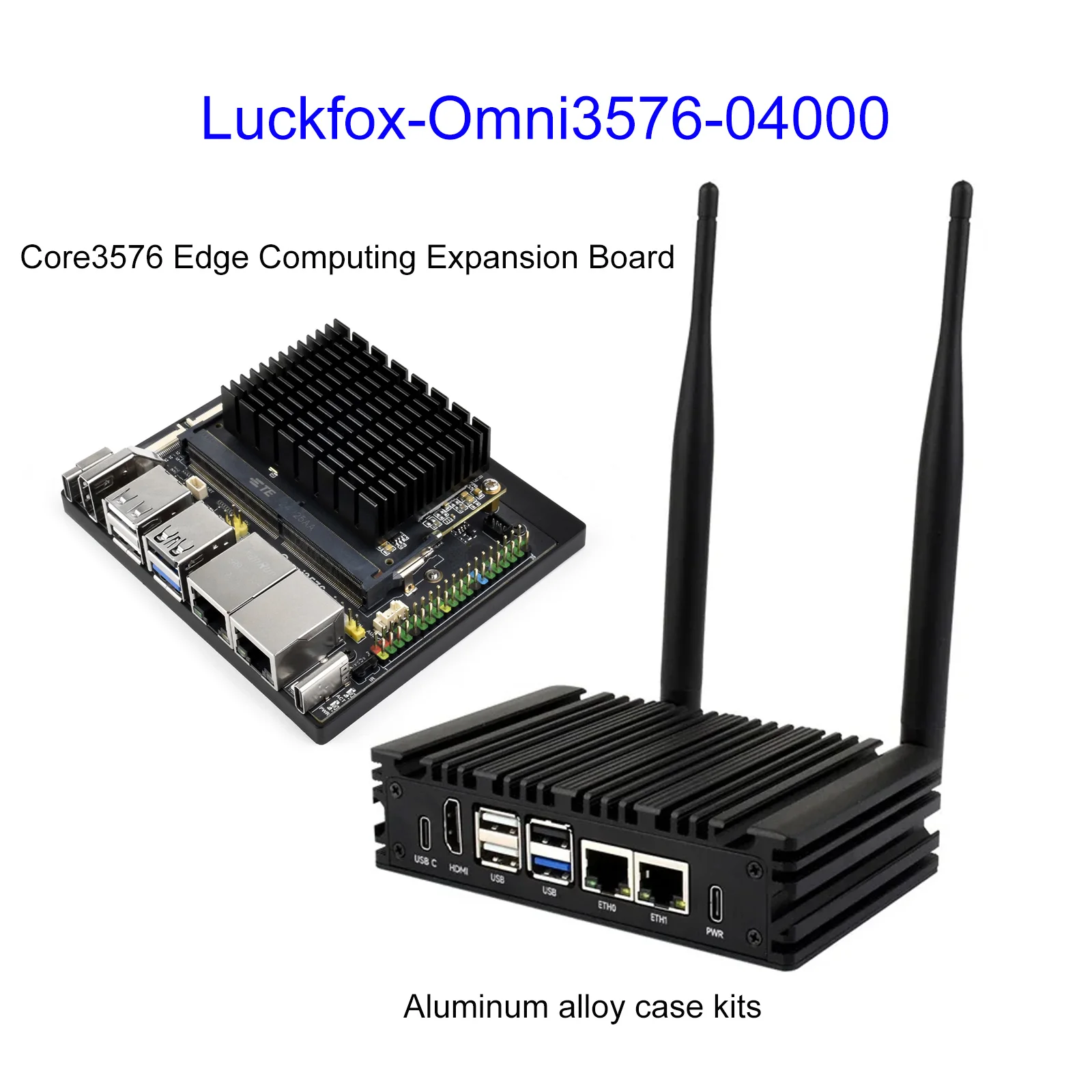 Waveshare Luckfox Core3576 Edge Computing Development Board,Rockchip RK3576 Octa-Core 2.2GHz,6 TOPS Computing Power NPU