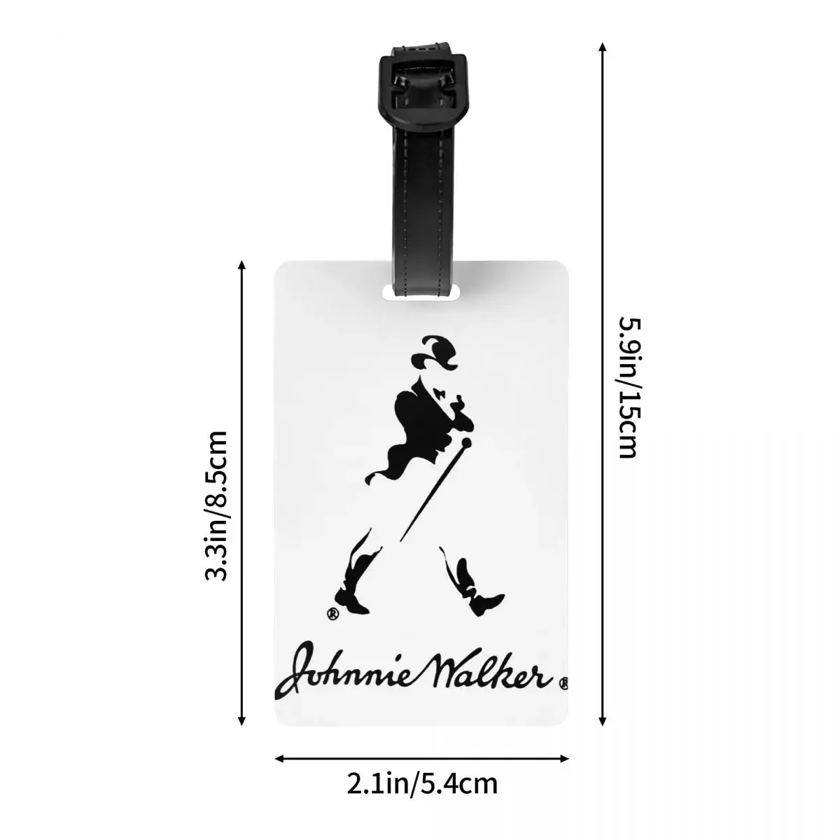 الأبيض جوني ووكر ويسكي علامات الأمتعة حقيبة الملحقات السفر موضة الأمتعة الصعود علامة التسمية حامل معرف اسم العنوان