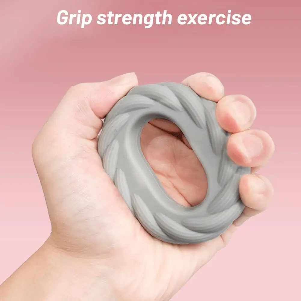 Fried Dough Twists Type Double Strength Force Exercise Hollow Grip Device Double Force Fitness Silicone Grip Force 