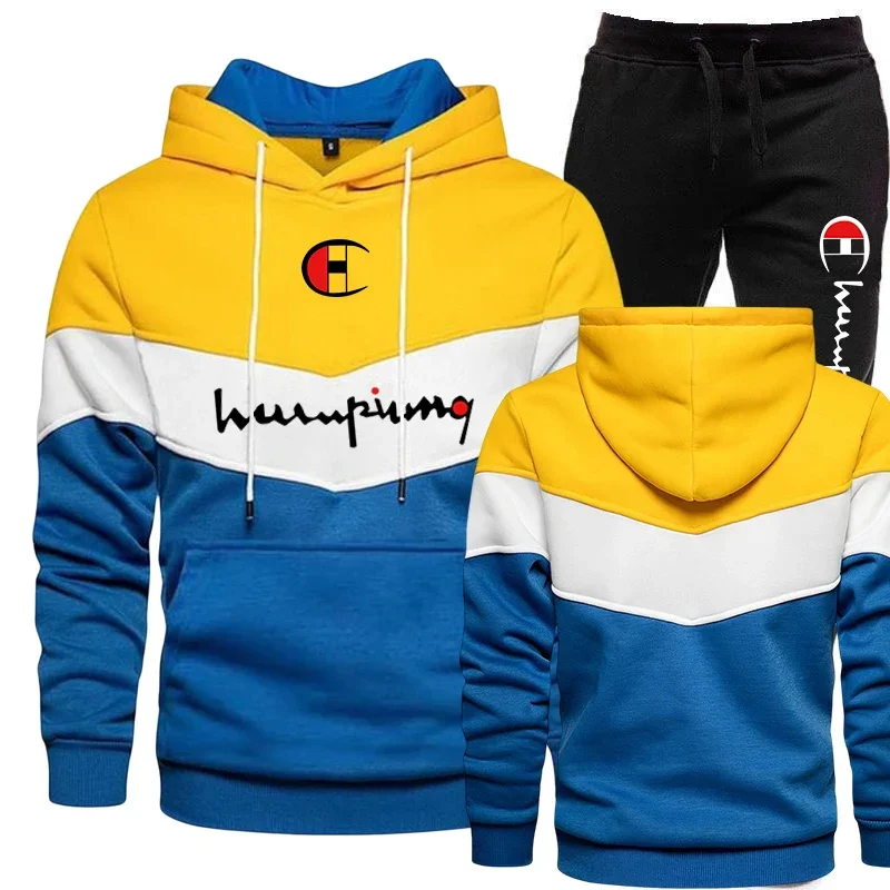 Tricolor Sports Suits Tracksuit Men\'s Set Jogging Sweatshirts for Men Daily Sportswear Man Fashion Hot Sales Casual High Quality