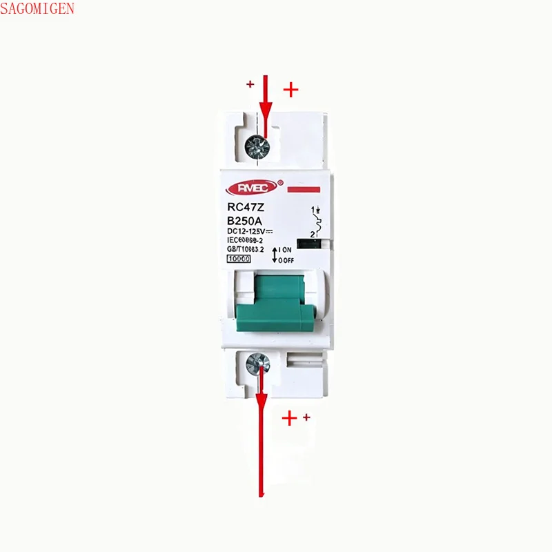 1 Pole Solar System Circuit Breaker Protection Switch 12/24/36/48/ 60/72/84/96V 80-250A RV Yacht Battery Short Circuit Switch