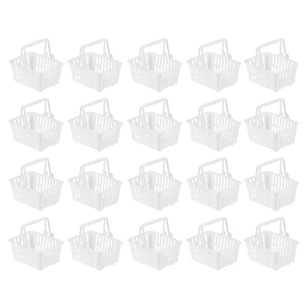 

20 Pcs Mini Shopping Cart Basket Small Kids Toy Miniature Girls Toys Age 4-5 for