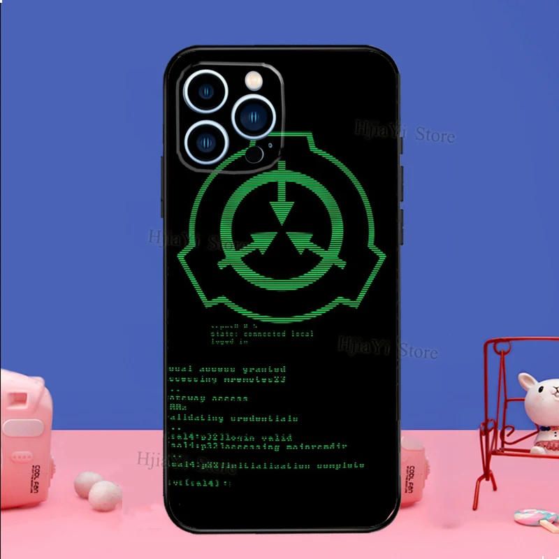 SCP Special Containment Case For iPhone 16 15 13 11 14 Pro Max 12 Mini Plus XR X XS Max Silicone Phone Cover