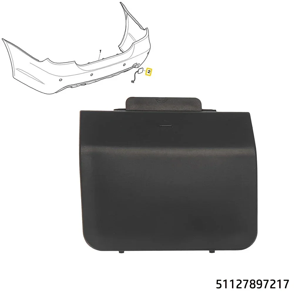 Car Rear Bumper Tow Hook Eye Coupler Trailer Cover Cap For BMW E60 M Sport 2003-2010 51127897217,7897217