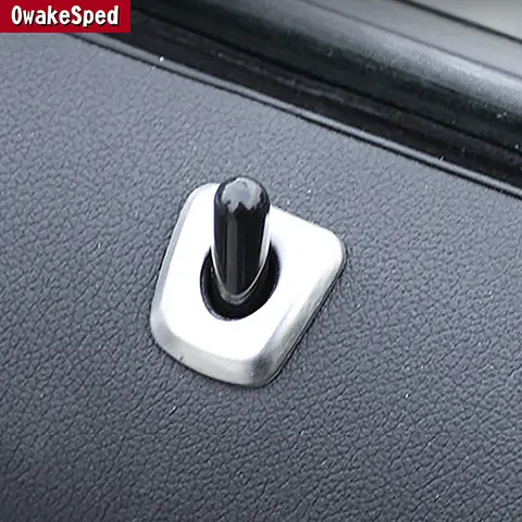 자동차 도어 래치 리프터 핀 프레임 인테리어 볼트 장식 탄소 질감 커버 트림 BMW X5 E70 X6 E71 2009-2013 액세서리