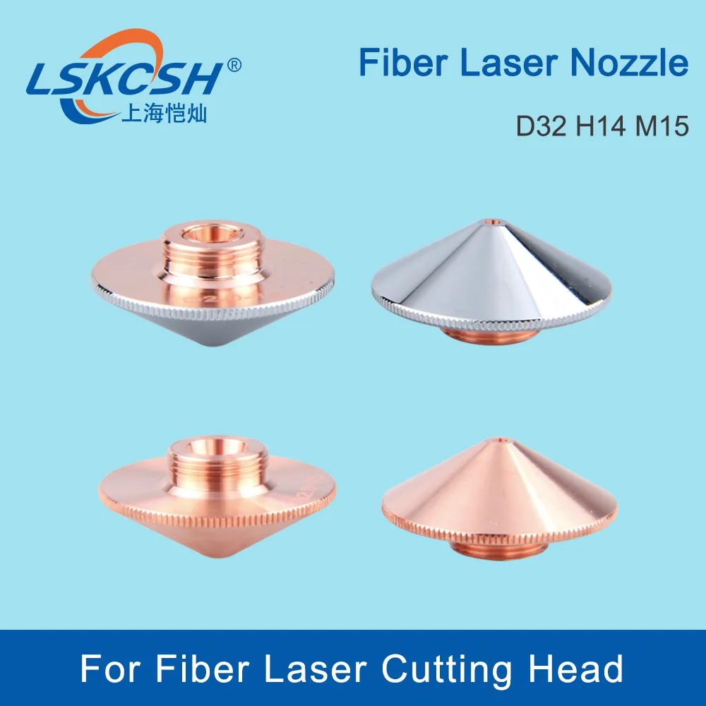 

LSKCSH Raytools Laser Nozzles Single Double Layer Dia.32mm M14 Caliber 0.8-4.5mm for Fiber Laser Cutting Machine BT240 BM114 etc