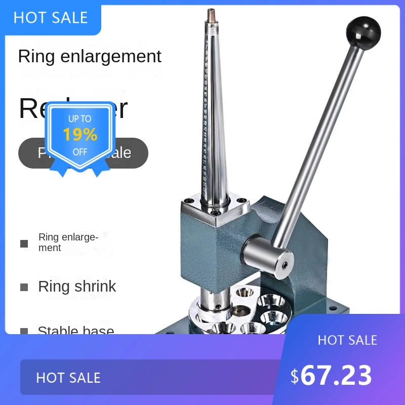 

725NEW Horizontal Bar Manual Ring Expander - Adjustable Ring Size Tensioner for Reduction And Enlargement