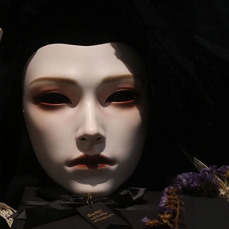 Customizable Antique Male Mask Hanfu For Halloween Party Dress Up National Style Full Face Art Mask ,and Gift For Boy/girl Frien