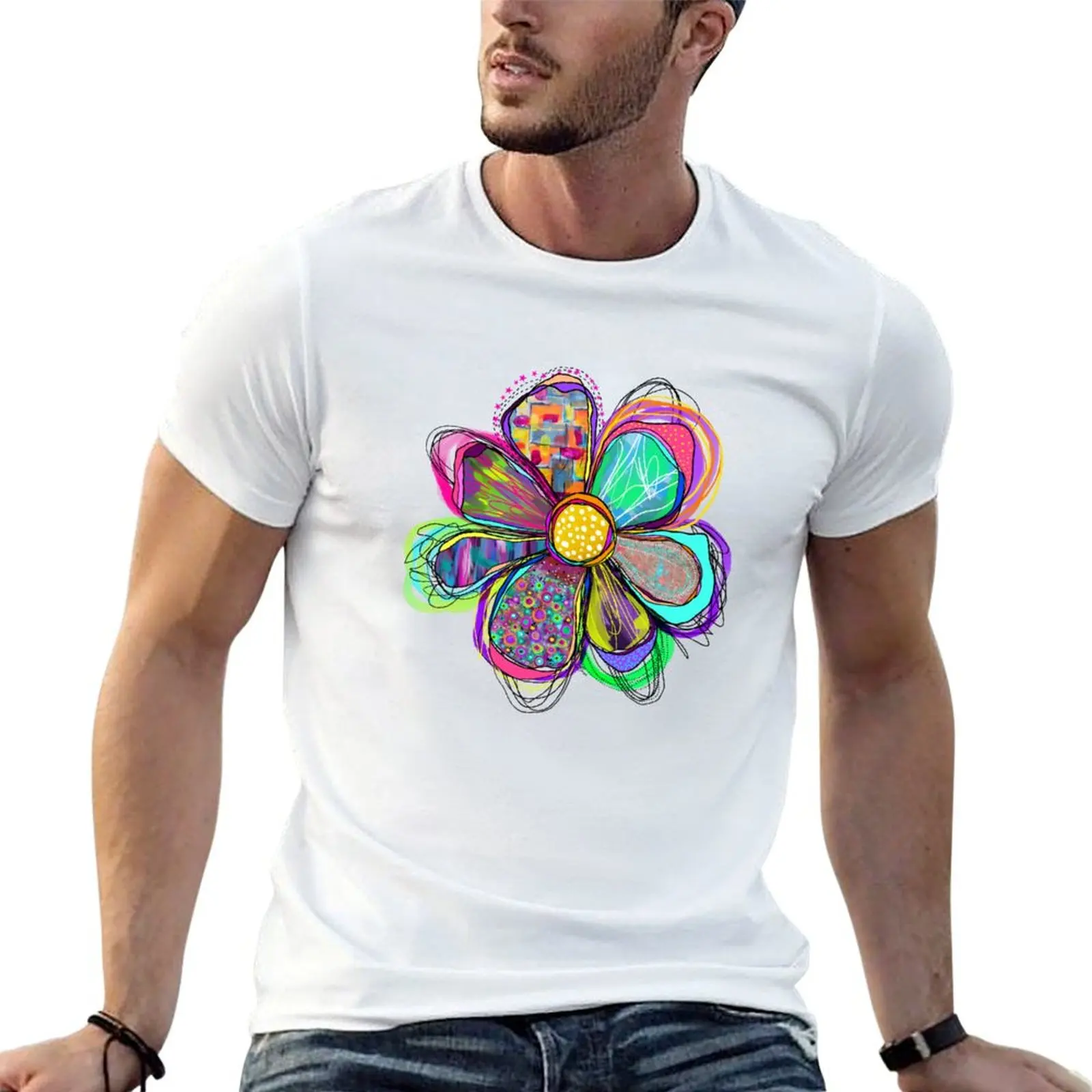 Wild Flower Power (Inspired by the hippie era of the 1960s) T-Shirt Quick Dry Travel T-Shirt