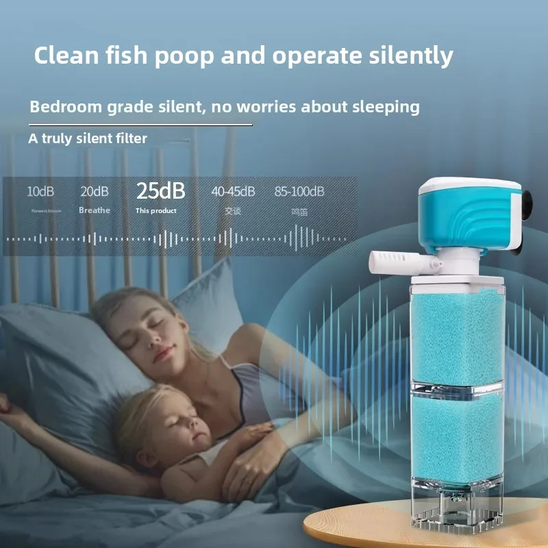 

The new fish tank has a built-in toilet suction artifact, anti-backflow filter, oxygenated water circulation