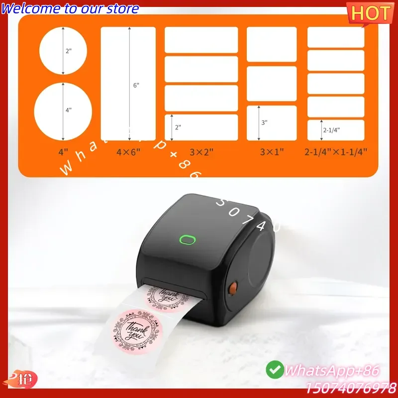 2026 Y468 Desktop Printer Shipping Thermal Label Support USB/ Bluetooth Wireless 150mm/s Fast Printer Shipping Label Printer