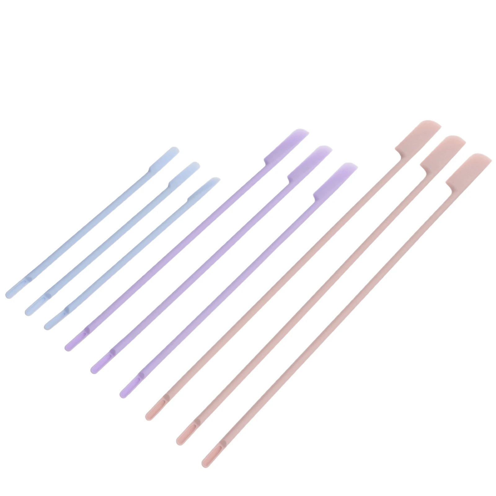 

9pcs Silicone Beauty Spatula Tool For Cream Lotion Makeup Spatula Applicator Scraper For