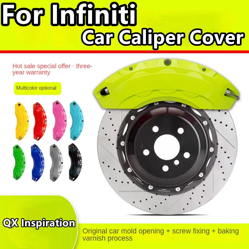 For Infiniti QX Inspiration Brake Caliper Cover Aluminum Alloy Front Rear Wheel Modification Kit