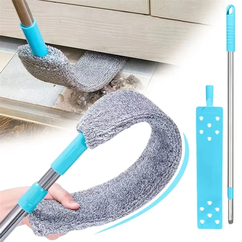 Long Handle Dust Mops Floor Ceiling Cleaning Mops Bed Bottom Dust Cleaner Sofa Dust Removal Brush Good Elasticity Cleaning Tools