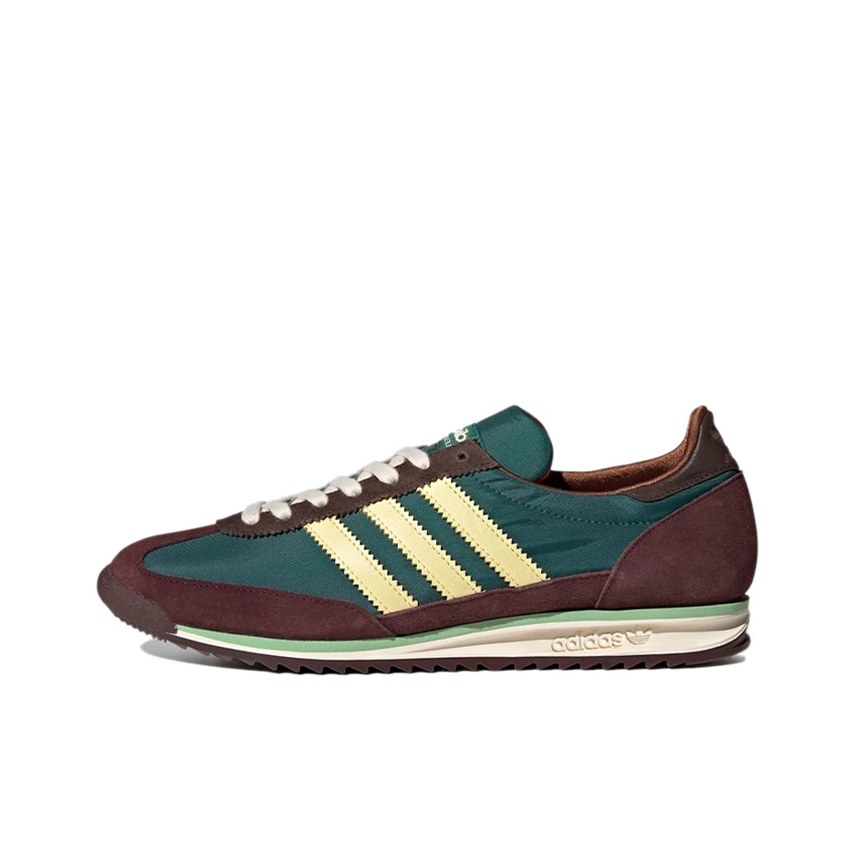 

Adidas Originals SL 72, зеленые, белые, желтые, женские и мужские противоскользящие, износостойкие, дышащие, немецкие тренировочные туфли FX7515