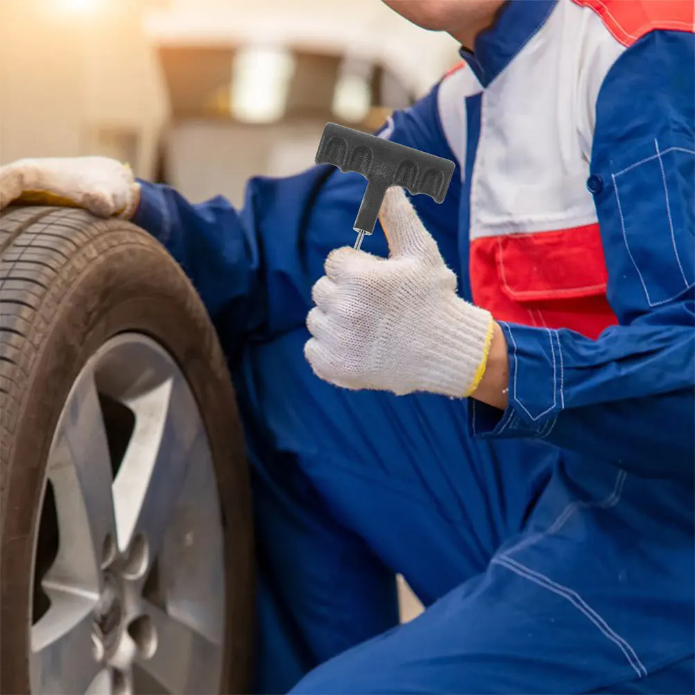 

3Pcs Heavy Duty Tire Plug Kit Quick Easy Tubeless Car Motorcycle Truck Puncture Repair Tools Tire Reamer Automotive Supply