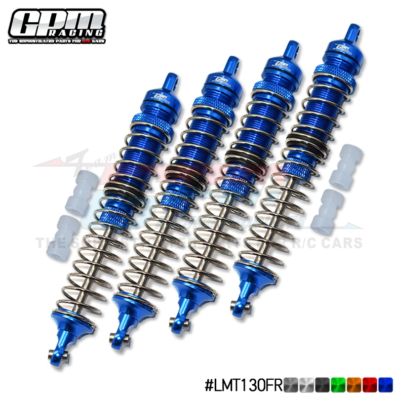 

GPM Alloy Front+Rear Adjustable Spring Dampers For LOSI 1/8 LMT Solid Axle