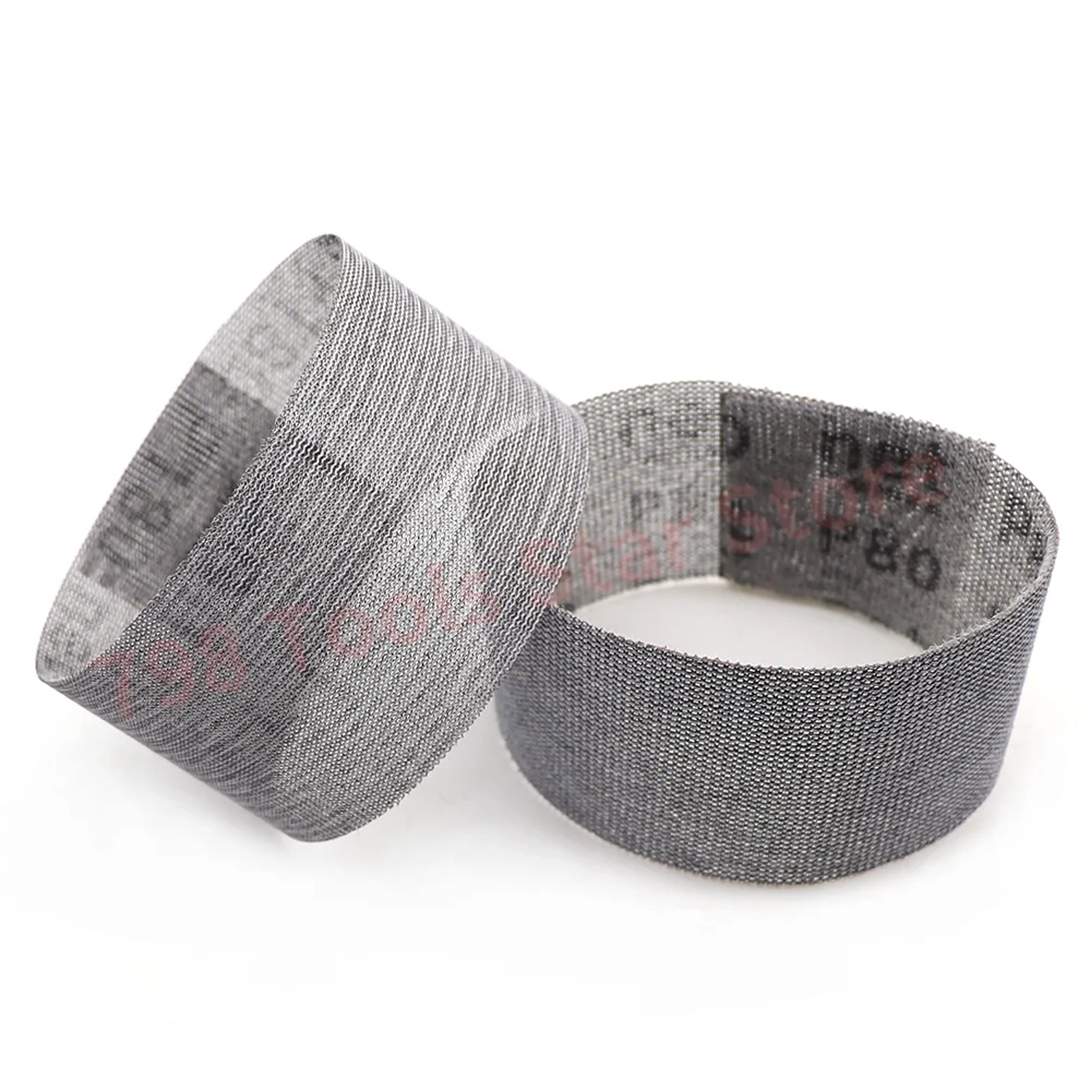 50PCS 70*198mm Mesh Dust-free Sandpaper 80-320 Grit Hook and Loop Anti-Blocking Net Sandpaper for Auto Car Polishing Woodworking