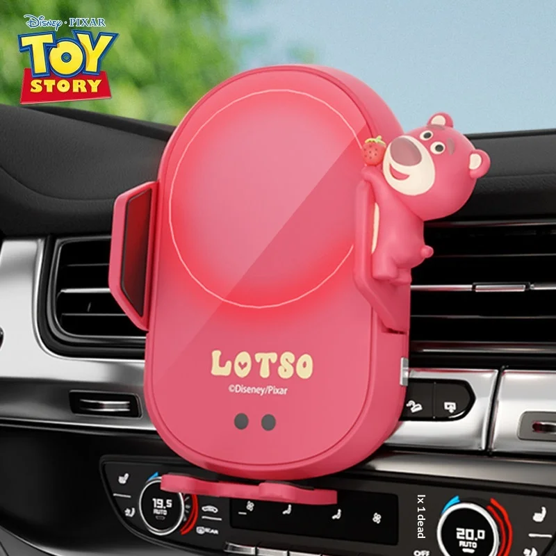 

Автомобильный держатель для телефона Disney Pixar Toy Story Lotso с беспроводной зарядкой, крепление на воздуховод, для навигации в автомобиле, для смартфонов