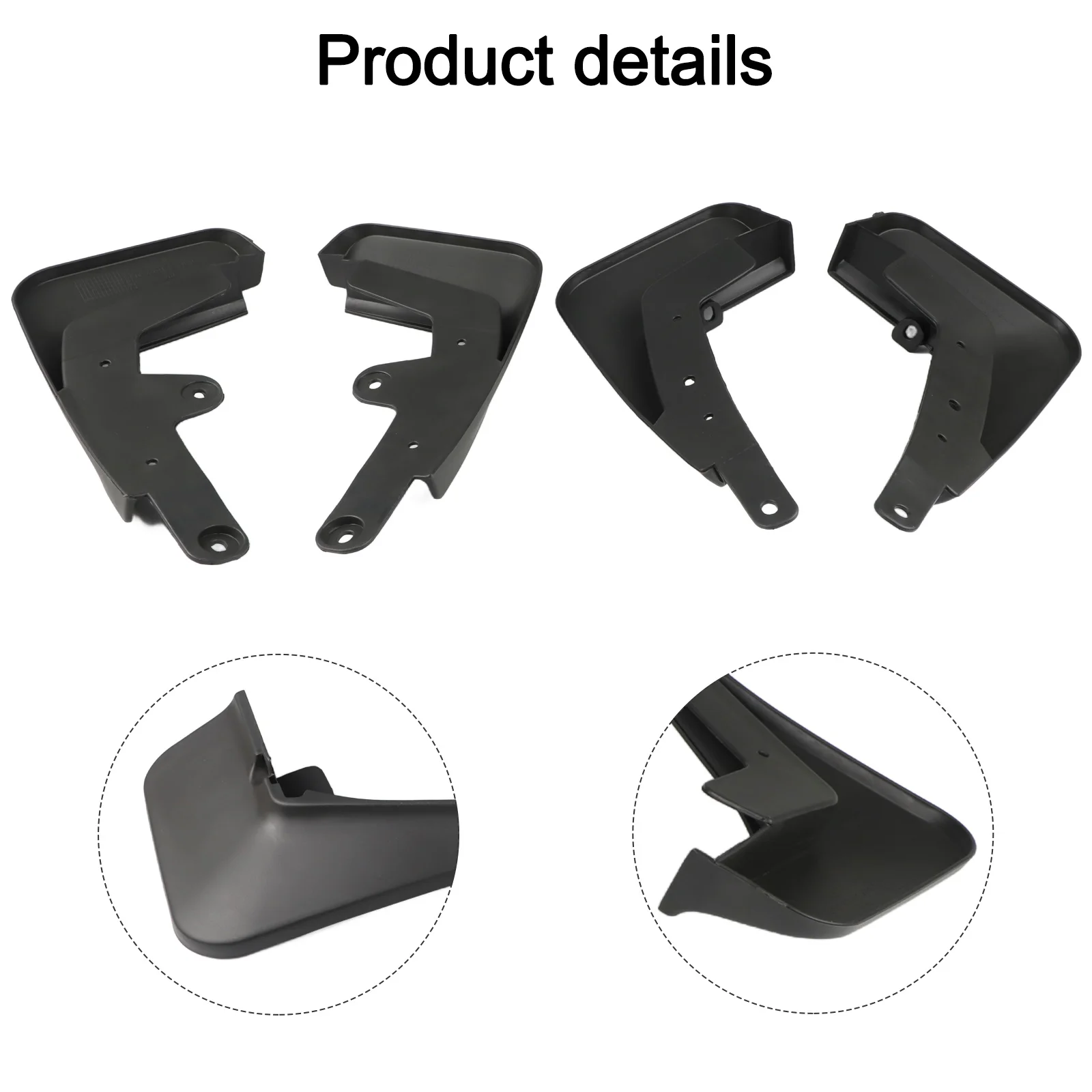 Auto Mudguards Mudflaps For Mazda Practical And Reliable Quick Installation Process for Easy To Use Fits Front And Rear Wheels