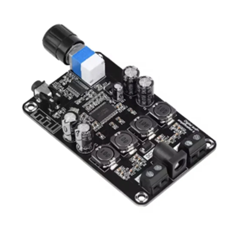 ABUO-Bluetooth 5,0 módulo amplificador de potencia de Audio Digital Clase D placa amplificadora de potencia de Audio módulo amplificador Bluetooth 5,0