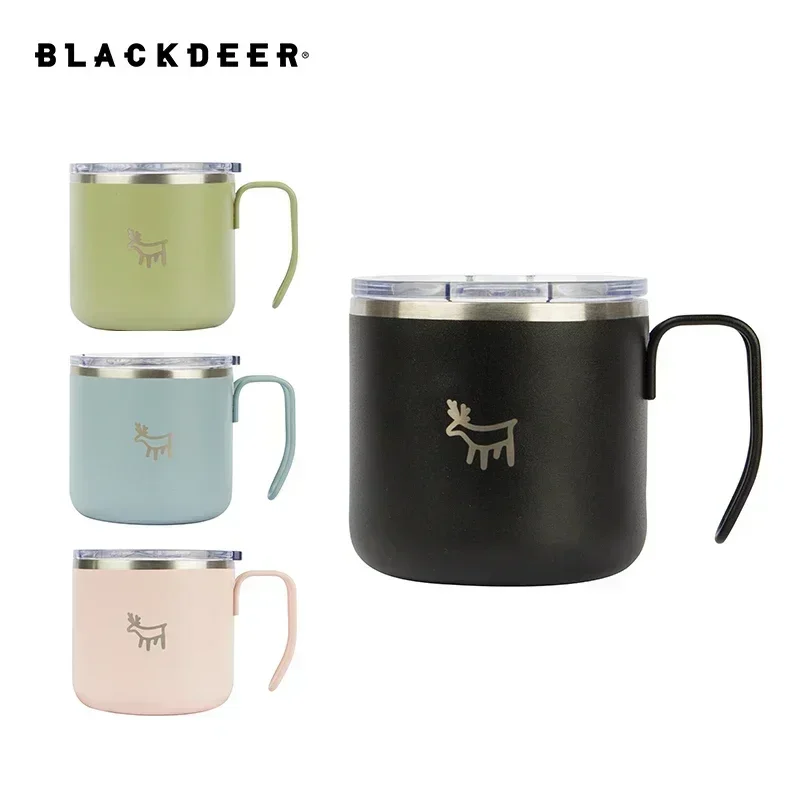 BLACKDEER Black-deer 3 Colors Mug 330ML Student Milk Coffee Cup with Handle Imitation Enamel Mugs Office Home Funny Water Cups