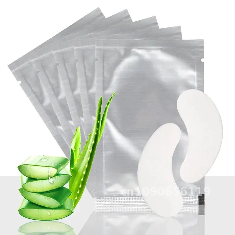 50pairs Eyelash Pads Grafted Lash Hydrogels Gel Patches Under Eye Pads for Eyelash Extension Tips Sticker Moisture