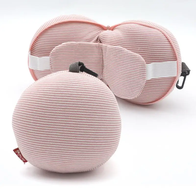 

Portable 2 In 1 Neck Pillow Multifun Sleeping Mask Travel Eye Cover Flight Leg Rest Airplane Office Napping Sleeping Pillow