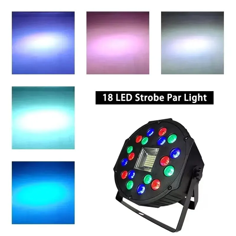 36 LED RGB Party Light Laser DJ Disco KTV Par Lamp DMX 512 Strobe Lighting Effect Cound Activated For Christmas Bar Club Wedding