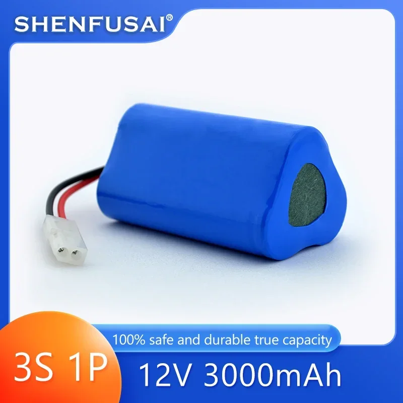 100%novel 12V 3S1P lithium-ion battery pack 3000mAh high-capacity lithium battery,