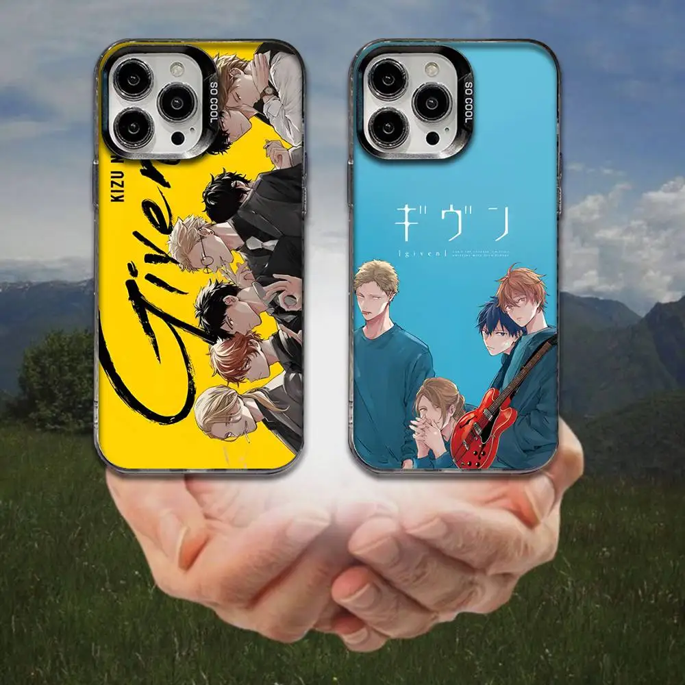 

Anime Given Phone Case For iPhone 16,15,14,13,12,11,8,7,Pro,Max,Plus,Mini,XS,SE Anti Fall Black Matte Hard