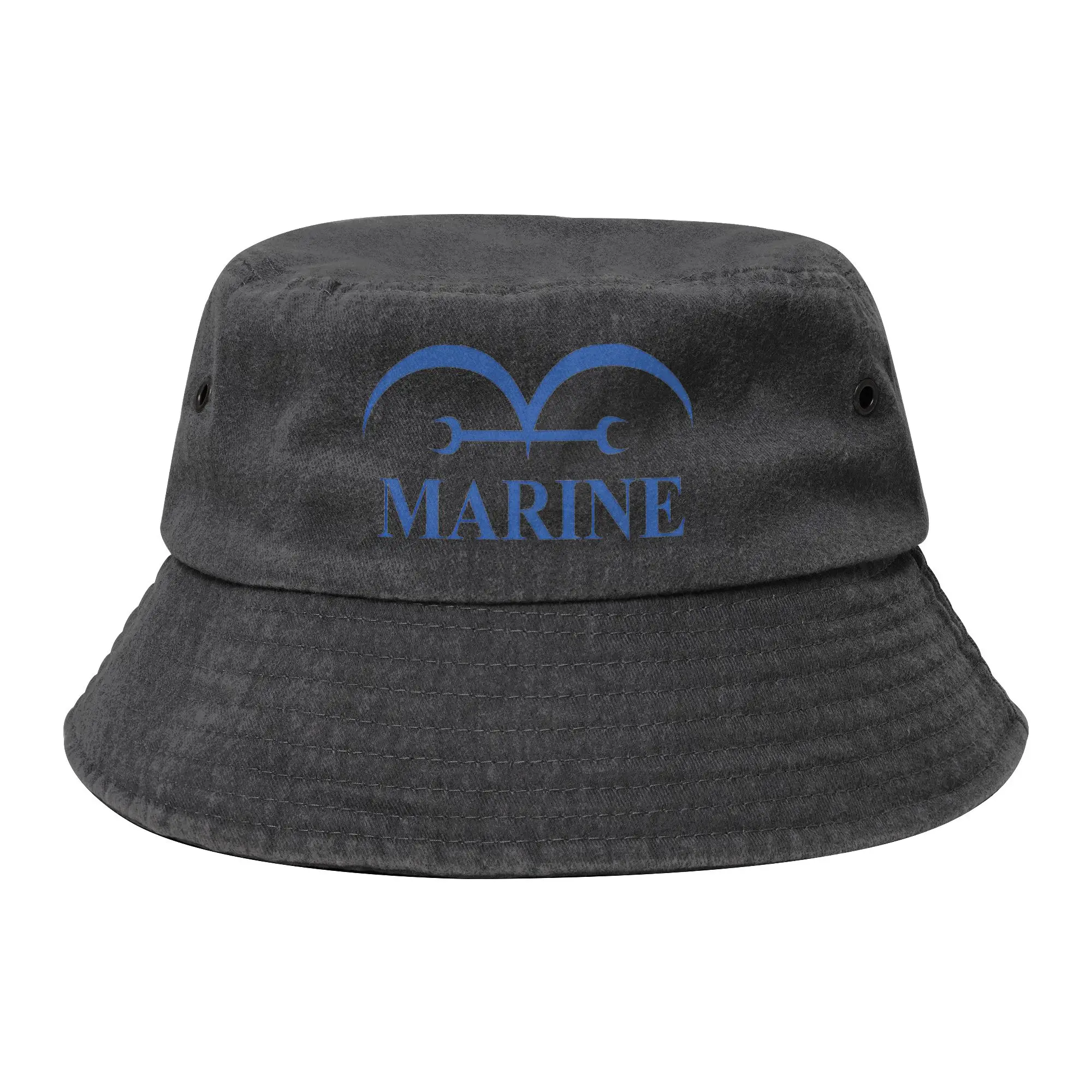 Marine One Piece Manga Bucket Hat Woman Sport  Distressed Denim Fisherman Hats Spring Picnic  Bob