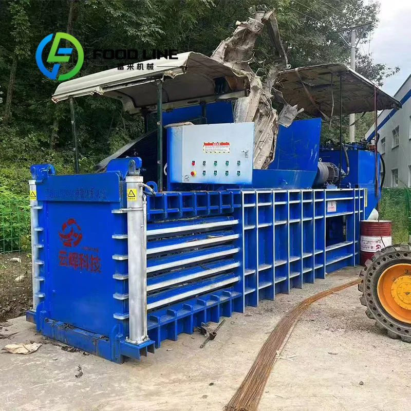 Customize Other Packaging Scrap Compression Packer Plastic Film Woven Bag Beverage Bottle Paper Waste Press Machine
