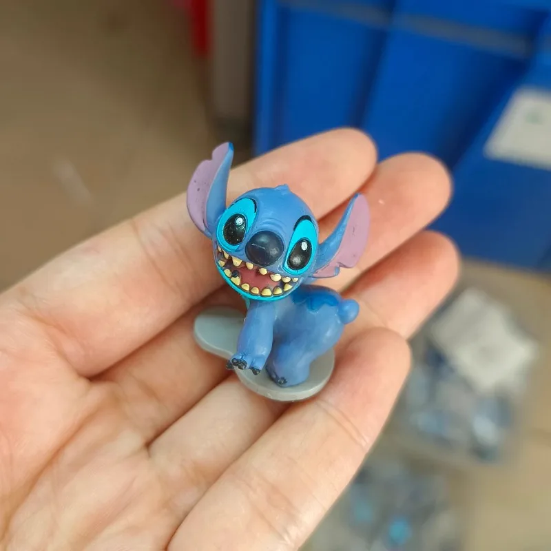 Disney Stich Anime Figur Puppe Cartoon Stich Spielzeug Ornamente Micro Landschaft Schreibtisch Dekoration Modell PVC Figur Kind Geburtstag Geschenke
