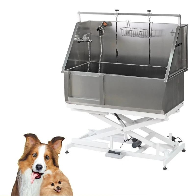 

Stainless-Steel Pet/Dog Grooming Bathtub Swing In/out Ramp Pet Stainless Steel Bathing Tub