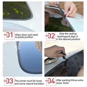 Waterproof from the seal to the car, sunroof protector label, windshield roof rubber strips, car accessories 11 Main Sales Sun Rubber - №6