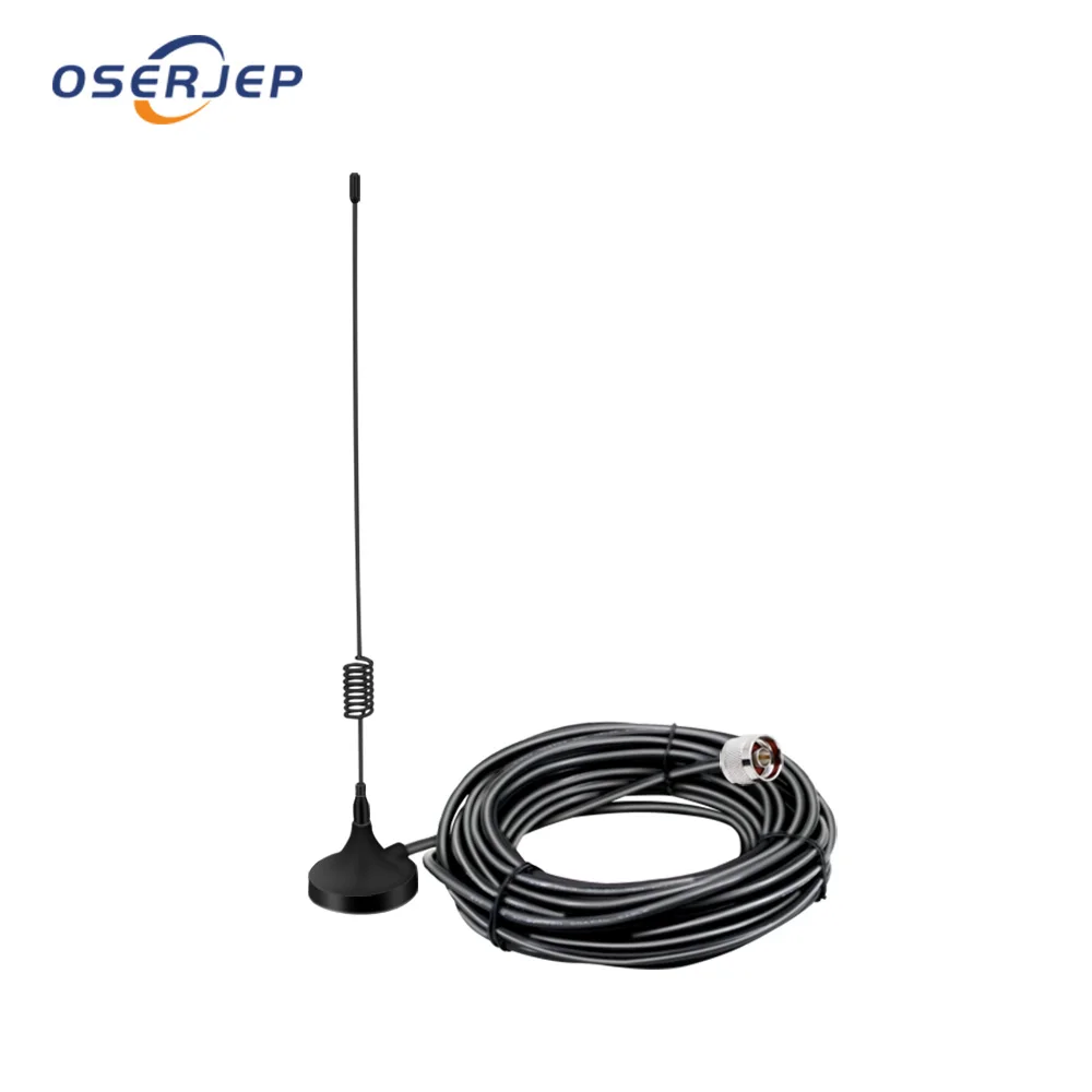 GSM 900 WCDMA 2100 LTE DCS 1800 Antenna Kit Sucker Antenna With 10M Cable Omni Indoor Antenna for 2G 3G 4G Cellular Amplifier