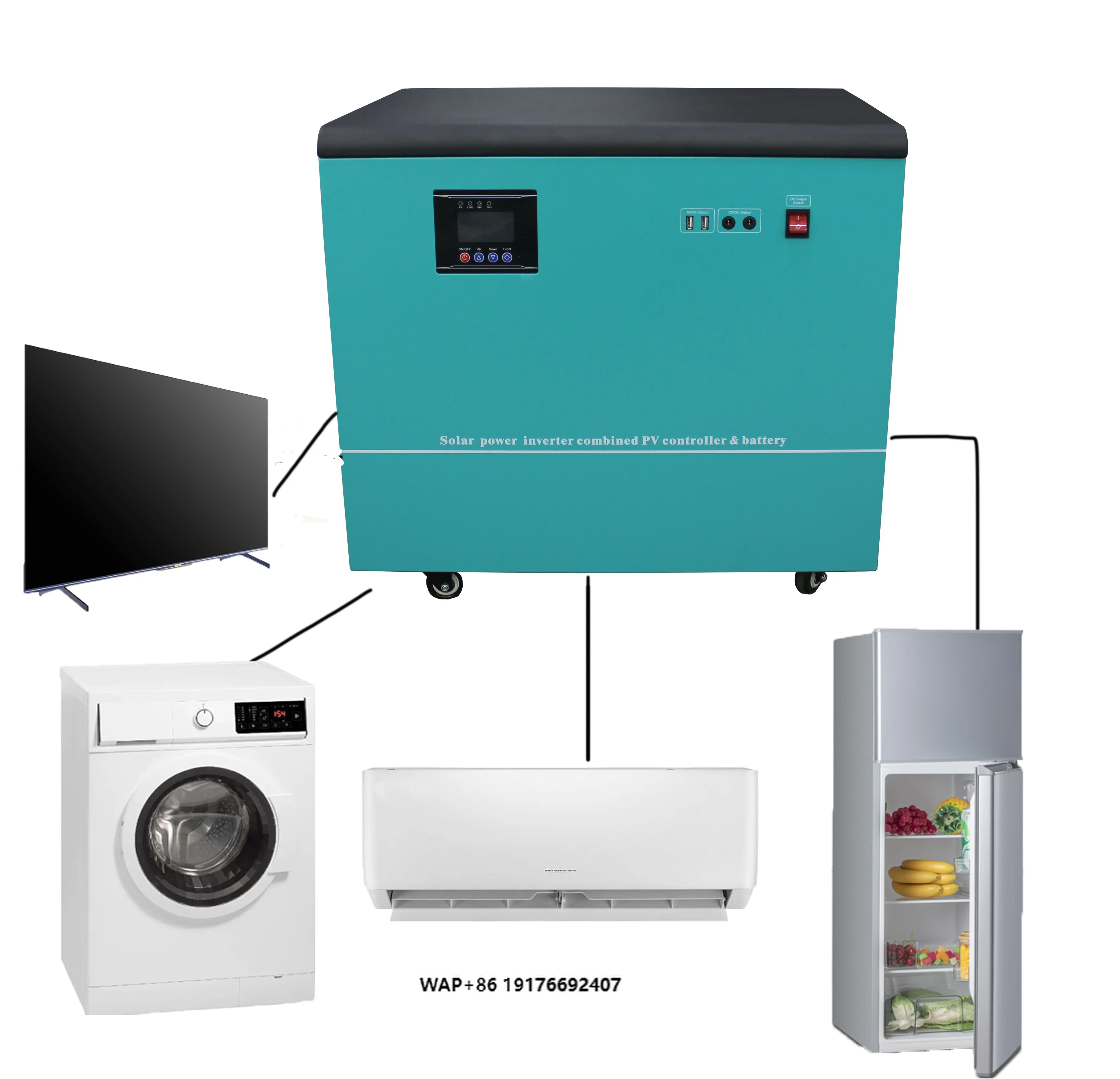 

Camping Essential 6000W 220V Solar Generator with LiFePO4 Battery and Pure Sine Wave for Home Use Portable Solar System