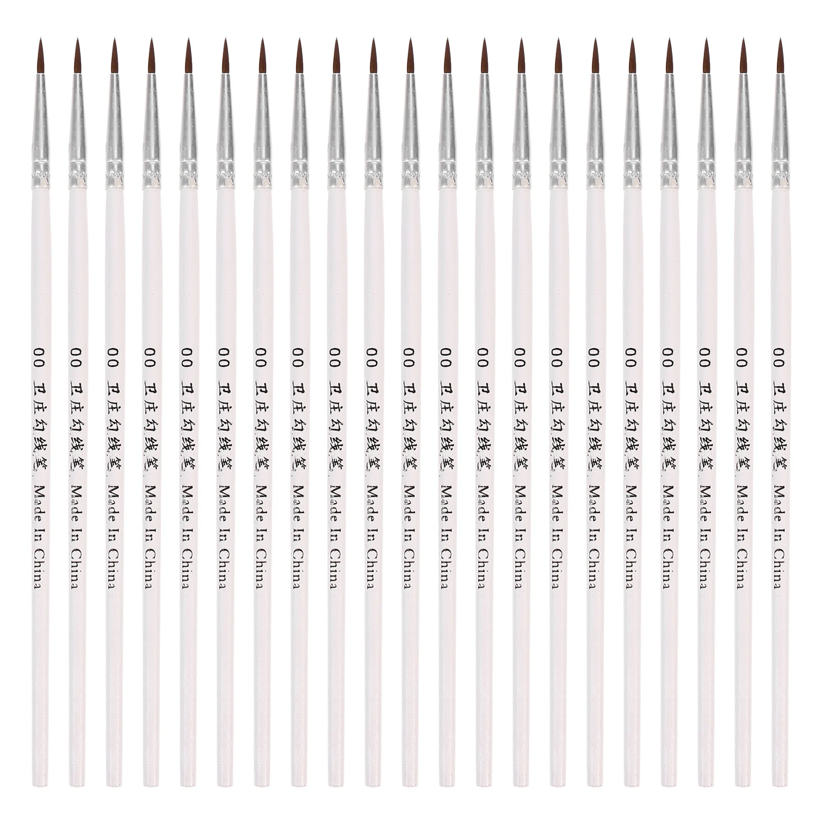 

100Pcs Nylon Hair Paint Brushes Kit Suitable for Detailed Oil Acrylic Watercolor Nail Art Painting Paint Brush